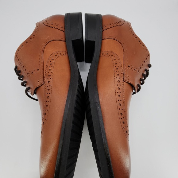 Cole Haan Grand+ Dress Wingtip Oxford Shoes Mens 11 M British‎ Tan C37330 NEW